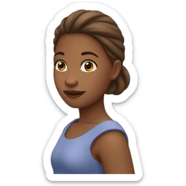 Une fille qui fait un câlin à une fille sticker