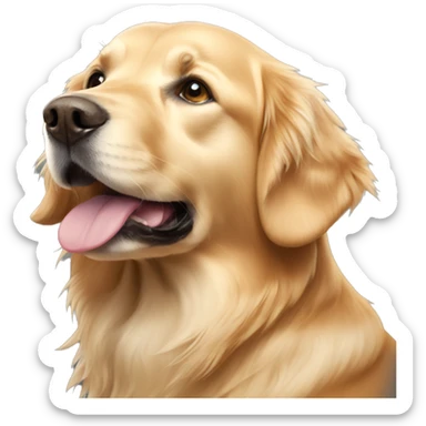 Golden retriever sticker