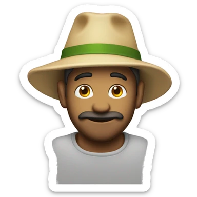 Rana con un cappello sticker