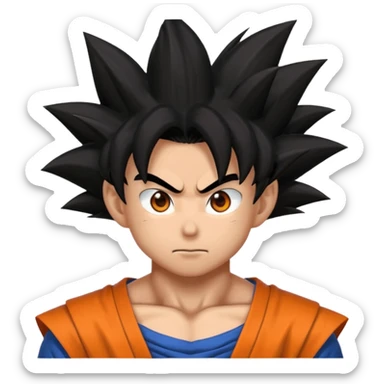 Goku MUI with glowy eyes sticker