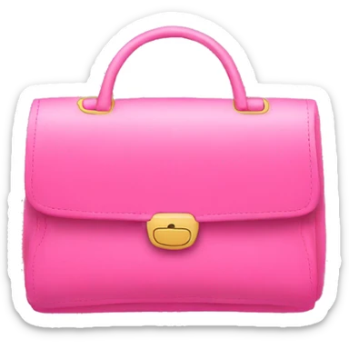 pink channel purse sticker
