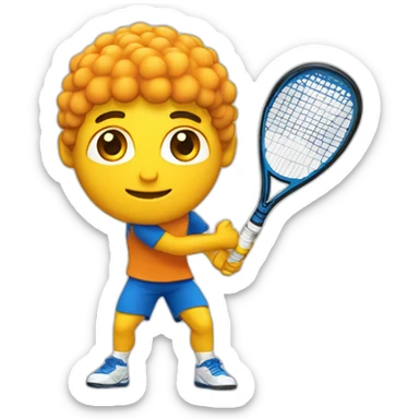 padel player sticker