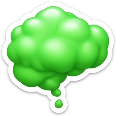 fart gas green sticker