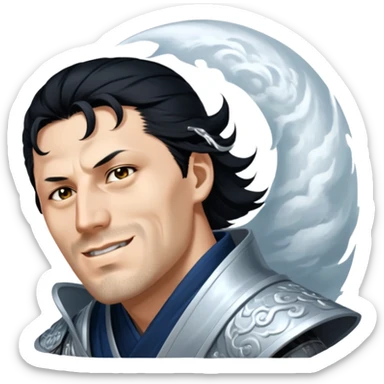 Moonlit Samurai sticker