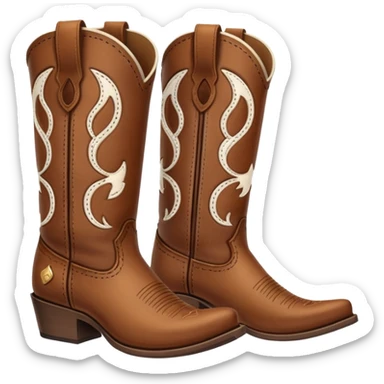 Cowboy boots sticker