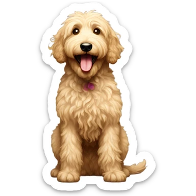 Goldendoodle barking sticker