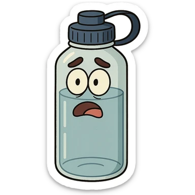 a water bottle sticker