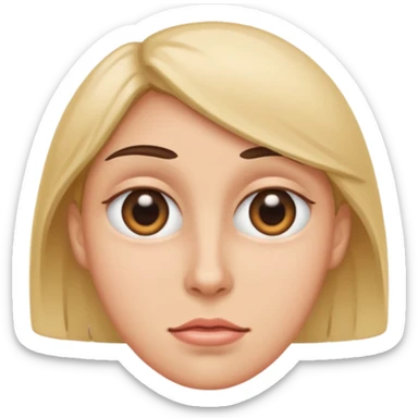 poep met rollende ogen sticker