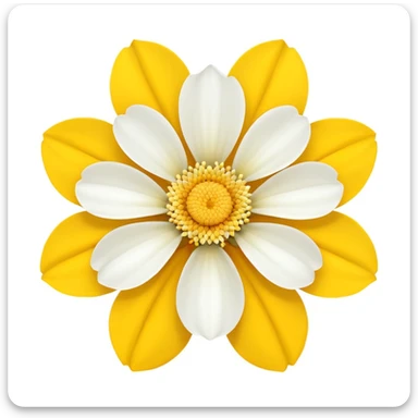 flower emoji with yellow center sticker