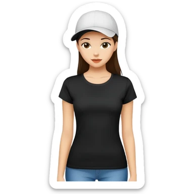 black women's t-shirt with round neck and short cap sleeves, fitted feminine cut, only the garment, isolated on white background, no model sticker