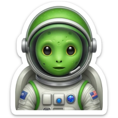 slime alien Astronaut sticker