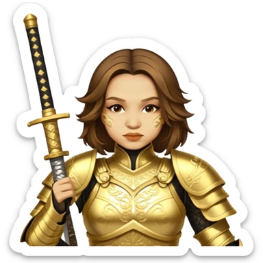 Golden Samurai sticker