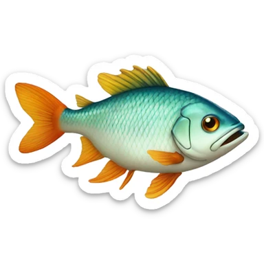 poisson qui marche  sticker