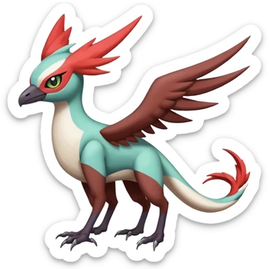 Trico-Meloetta-Latias-Nargacuga-Noivern-hybrid-fusion-creature, full body sticker