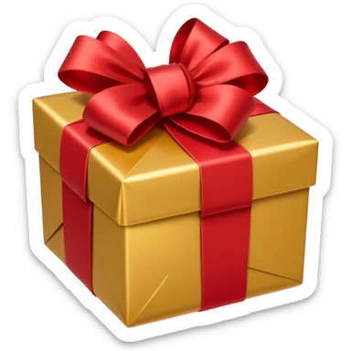 opened present sticker