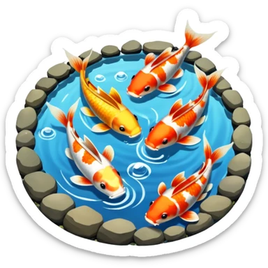 Koi Pond sticker