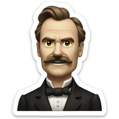 nietzsche happy sticker