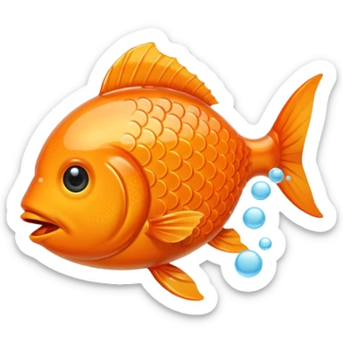 fish eat eggs sticker