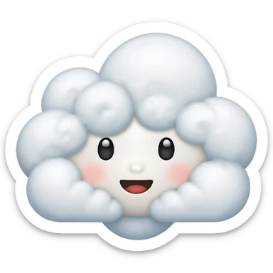 Emoji de pensamiento  nube sticker