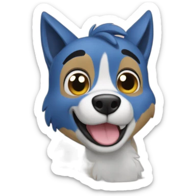 Bluey y bingo sticker