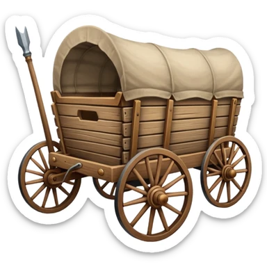 Oregon trails wagon sticker