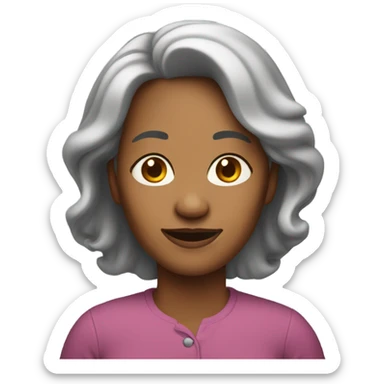 45 year old woman sticker