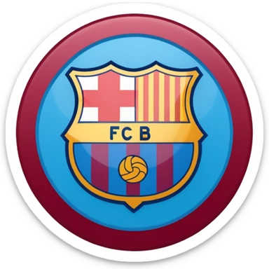 Barcelona club logo sticker