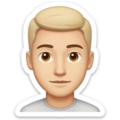 Guy side smirking  sticker