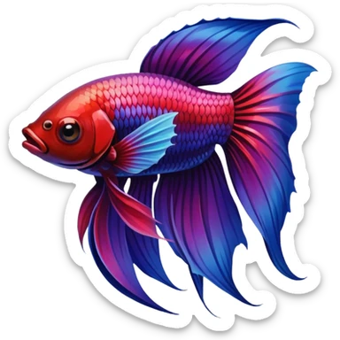 Betta fish sticker