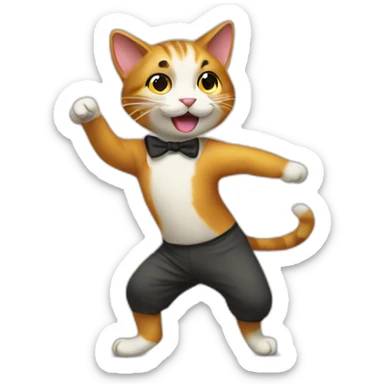 dancing-cat sticker