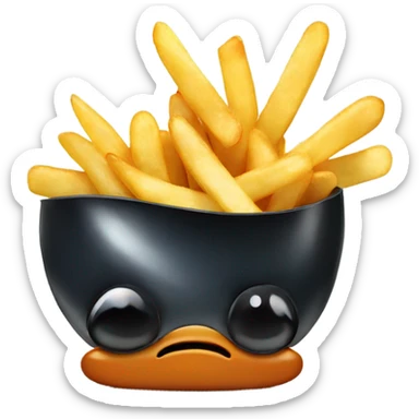 Mussels with fries  sticker