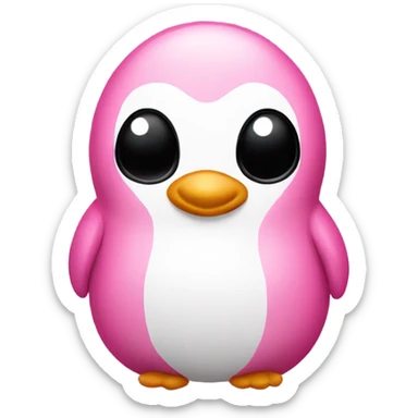 pink pingouin sticker
