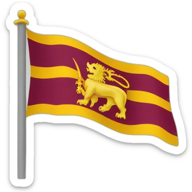 Sri lanka flag sticker