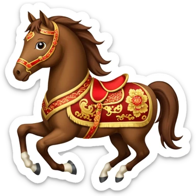chinese new year horse sticker