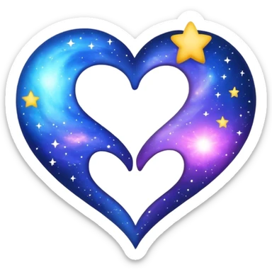 the cosmos universe love united us sticker