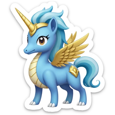 Plagg-Tikki-Celestia-Trixie-Fakémon-Pokémon-animal-hybrid-fusion-creature (full body) sticker