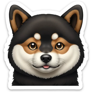 Black Shiba Lnu  sticker