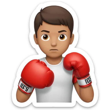 young boy professional boxer sticker