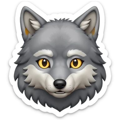 wolf ,full body. sticker
