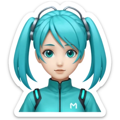 uma cantora chamada hatsuni miku sticker