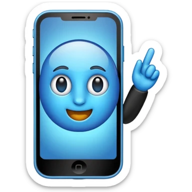 creame un emiji de llamada en celular sticker