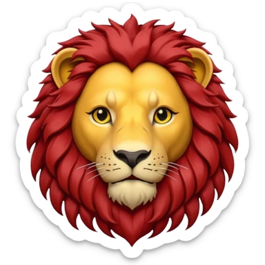 Gryffindor lion hogwarts sticker
