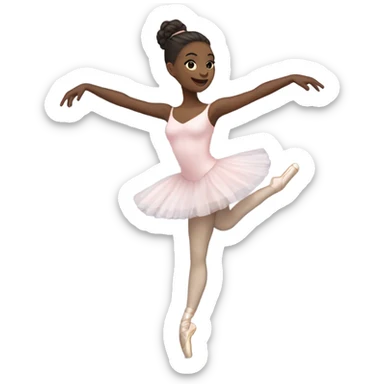 Ballet dancer in thigh highs sticker