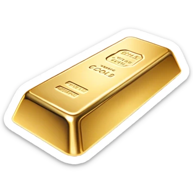 Cinematic Realistic Gold Bar, Radiant and brilliant, with smooth, polished golden bars reflecting the light in stunning highlights. The soft, warm glow of the metal exudes luxury and elegance, catching every glimmer in the surrounding environment. Soft glowing outline, capturing the essence of wealth and timeless beauty in gleaming gold. sticker