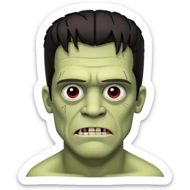 Frankenstein shit sticker