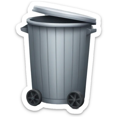 rubbish bin sticker