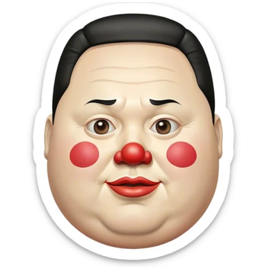 Fat Kim jong-un clown!!! sticker
