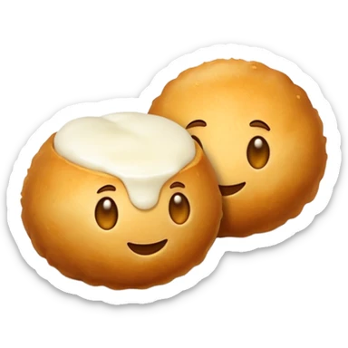 Mozzarella cheese balls sticker