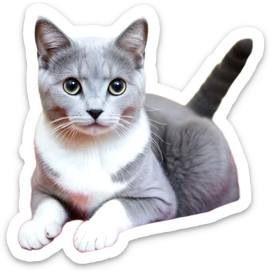 Кот в сапогах, циллиндр на голове, в руке пистолет Glock sticker