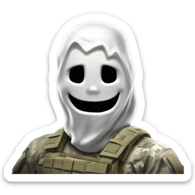 Ghost mw2 call of duty sticker